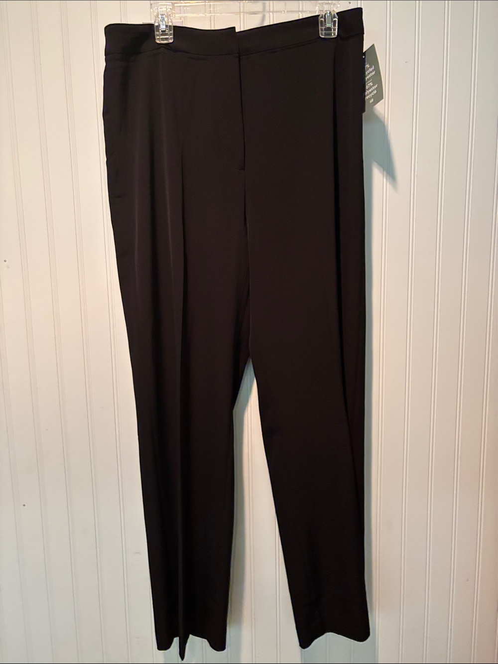 NWT H & M High waist Black Women's Wide Leg Pants Size 12
